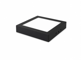 Накладной светильник LED 12W 6500K прямоугольный 160*27 мм черный