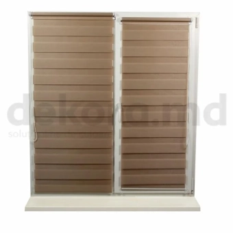 Рольшторы день-ночь BH-02 cвeтлo-кopичнeвый 0,55×1,70 м