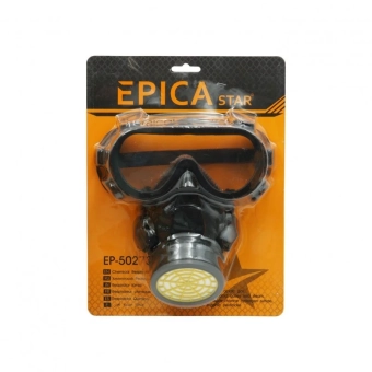 Набор защитный от пыли Очки + Респиратор, EP-50273, Epica Star
