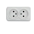 Розетка двойная 2P 10A белая SELENA 1000kW