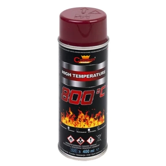 Эмаль термостойкая TERMO 800℃ CHAMPION красная, 400мл
