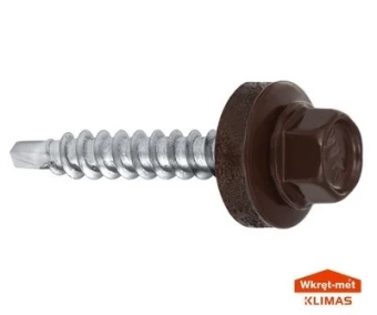 Винт самосверлящий для кровельных работ WFD-4.8x25 коричневый