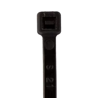 Стяжка кабельная 3,6х300мм из нейлона, черная