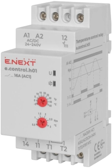 Реле контроля температуры e.control.h01, 16A, АС/DC 24-240, -5…+40 °С