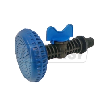 Насадка для летнего душа - пластиковая маленькая + краник EVRO PLAST