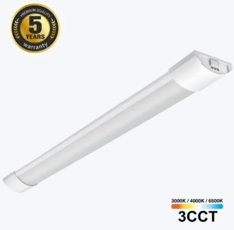 Светильник LED Batten 20W белый 3CCT IP20 2400lm Ra80 230V 600x75x28mm PL-FP20L-3CCT