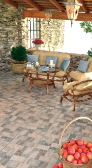 Плитка керамогранит Midway Brown 420*420  мм, матовая, мультиколор, камень