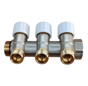 Распределительный коллектор с клапаном, наклонный 35° - 3-ходовой ITALIA