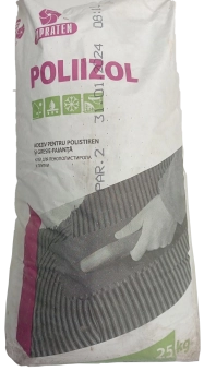 Клей универсальный для пенопласта и плитки POLIIZOL - 25кг, серый, Supraten