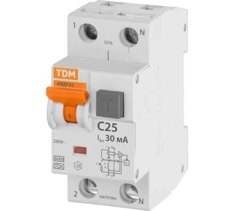 Дифференциальный автомат АВДТ 32 C25  30MA TDM