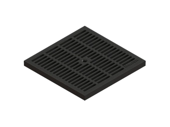 Решетка ливневая пластиковая Vodaland Basic для дождеприемника 300х300 A15 (280x280x23)