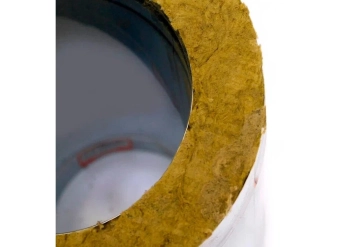 Тройник дымохода двустенный 90° сэндвич (сталь ASI-430/0.5мм+нержавейка) Ø115/200мм, FERRUM