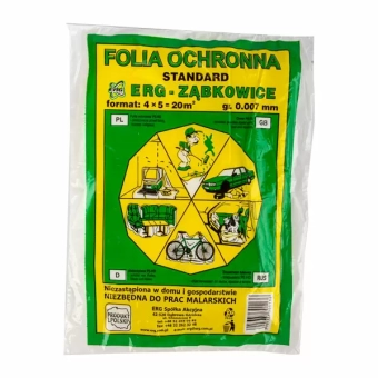 Пленка защитная 4х5м х7мкм строительная