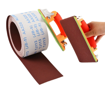 Наждачная бумага в рулоне шириной 10см, длина 50м, абразив Оксид Алюминия, основа - ткань, P180, SALI