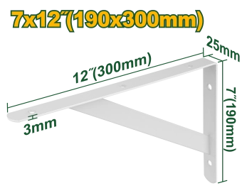 Кронштейн усиленный для полок 300*190 мм; JDZJ3330 Jadever