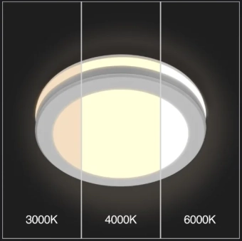 Светильник потолочный LED 20W 3CCT PL-CL20H9Y3CCT-WH 230V IP65 белый