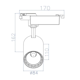 Рельсовый светодиодный прожектор LYON-18 18 Вт LED 4200 K IP20 220 - 240 В Horoz
