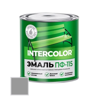 Эмаль универсальная алкидная PF-115 "Intercolor" Серая 0,8 кг