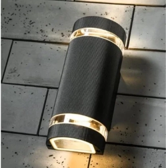 Фасадный светильник max.2x35W GU10 IP54 100x100x235mm черный PL-12662P PANLIGHT