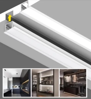 Профиль PL-1510A 3m для LED ленты врезной 15*10mm алюминий PANLIGHT