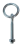 Кольцо для дверей с болтом и гайкой M-8