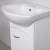 Шкаф для ванной напольный BAYRO DECO ONE под умывальник ZENON 450 правый белый