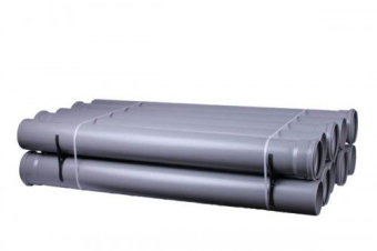 Труба канализационная ПП (PP) Ø32x1.8x500 мм, Серый, PK