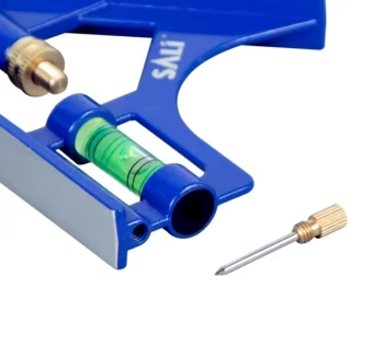 Стальная линейка с угольником из алюминия и пузырьковым уровнем FL-198DL, SALI