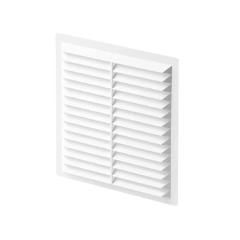 Вентиляционная квадратная решетка 234*234 мм, D/235 W, белый, пластик ABS