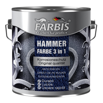 Краска FARBIS Hammer Silver 0.75л