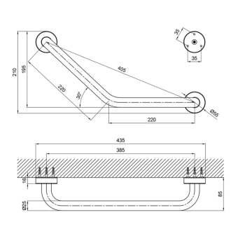 Поручень для ванной POLISH