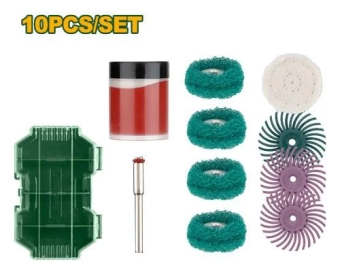 Набор аксессуаров для мини-дрели 10ед. для шлифовки/полировки JDRR5010 Jadever