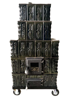 Печь TATIANA керамическая (5-ти рядная), мобильная - на раме с колесами