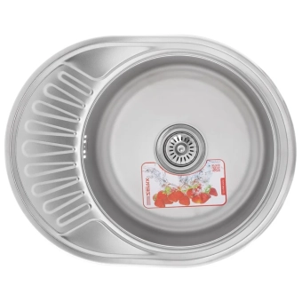 Мойка кухонная ZERIX Z5745-06-180E (satin) правая