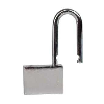 Замок навесной b40мм, чугун, хромир., длинная дужка d7мм