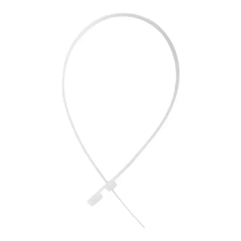 Стяжки с кольцом 2.5*100мм из нейлона, белая