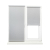 Рулонные шторы SHANTUNG 510 Серый 0,40×1,70 м