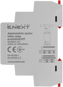 Реле времени с асимметричным циклом повторения e.control.t17