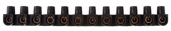 Клеммная колодка делимая, 12групп e.tc.stand.12.2.5.black, 2 А, черная