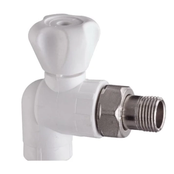 Кран для радиатора ППР D. 25 x 3/4" П угловой подача KAS