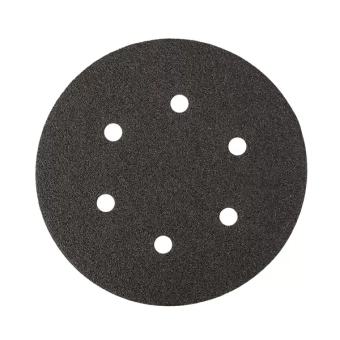 Круг шлиф самозацепной 150мм Р60 на тканевой основе с 6 отверстиями, карбид кремния