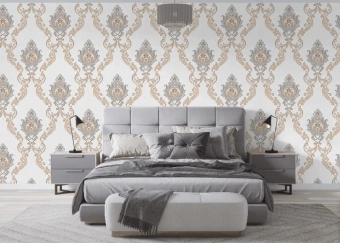 Виниловые обои горячего тиснения 1,06м х 10,05м SINTRA ANABELLE 520413