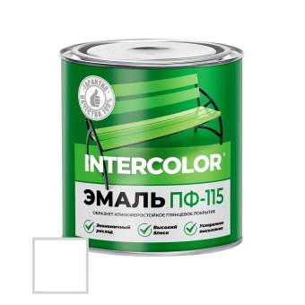 Универсальная эмаль алкидная PF-115 "Intercolor" Белый 0,8 кг