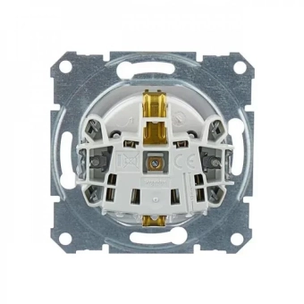 Межблочная розетка со шторкой 16А 250В 2P+E SENDA алюминий