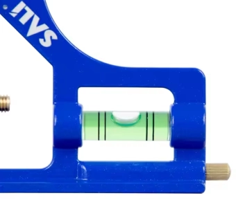 Стальная линейка с угольником из алюминия и пузырьковым уровнем FL-198DL, SALI