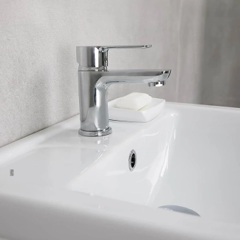 Смеситель для умывальника - MAT│ECO Серия SIENA - на умывальник, однорычажный, хром