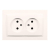 Розетка двойная без заземления Despina 102-010005-121