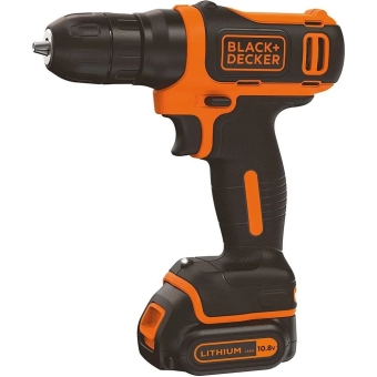 Дрель/шуруповерт с аккумулятором Black&Decker BDCD12 Li-Ion 10,8 В 1,5 Ач 1 скорость 1 батарея