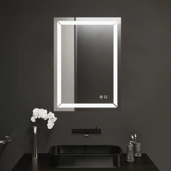 Зеркало для ванной Bayro Corsa прямоугольное 500x800 LED touch c подогревом