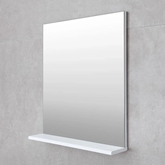 Зеркало для ванной Bayro Vega прямоугольное 600x700 белый мат